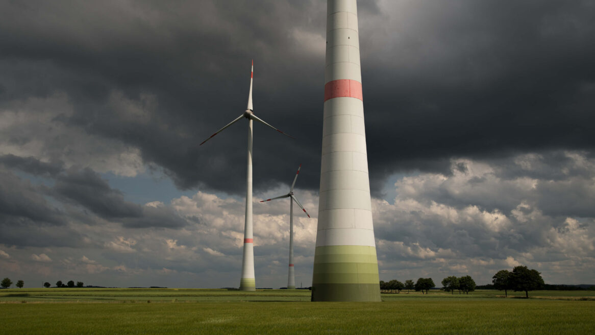 Dreiborn windmolens net iets buiten Dreiborn